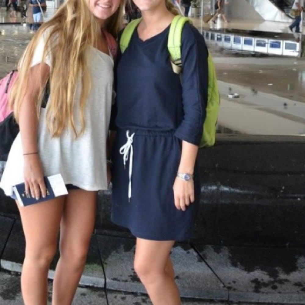 Loft size Small tie waist casual dress.